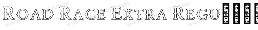 Road Race Extra Regu字体转换